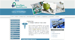 Desktop Screenshot of paradigmhealthcare.in